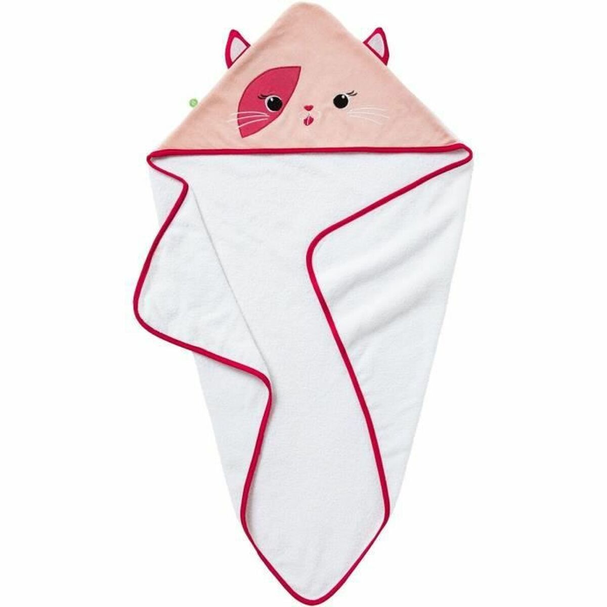 Poncho-Asciugamano con Cappuccio Babycalin 75 x 75 cm Rosa