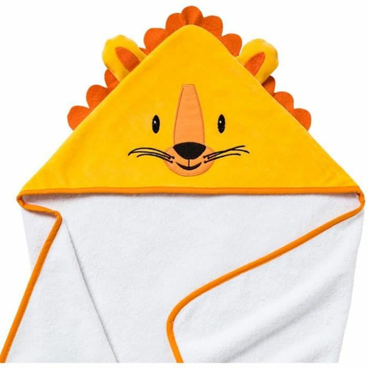 Poncho-Asciugamano con Cappuccio Babycalin 75 x 75 cm Giallo