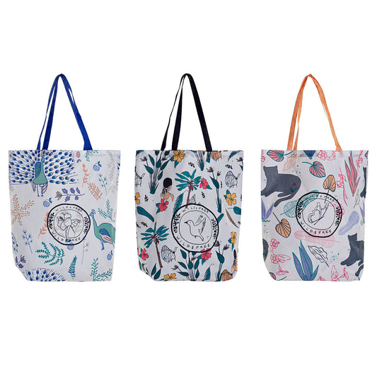Shopping Bag DKD Home Decor Multicolore (43 x 15 x 66 cm) (3 Unità)