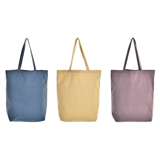 Shopping Bag DKD Home Decor Cotone (43 x 15 x 40 cm) (3 Unità)