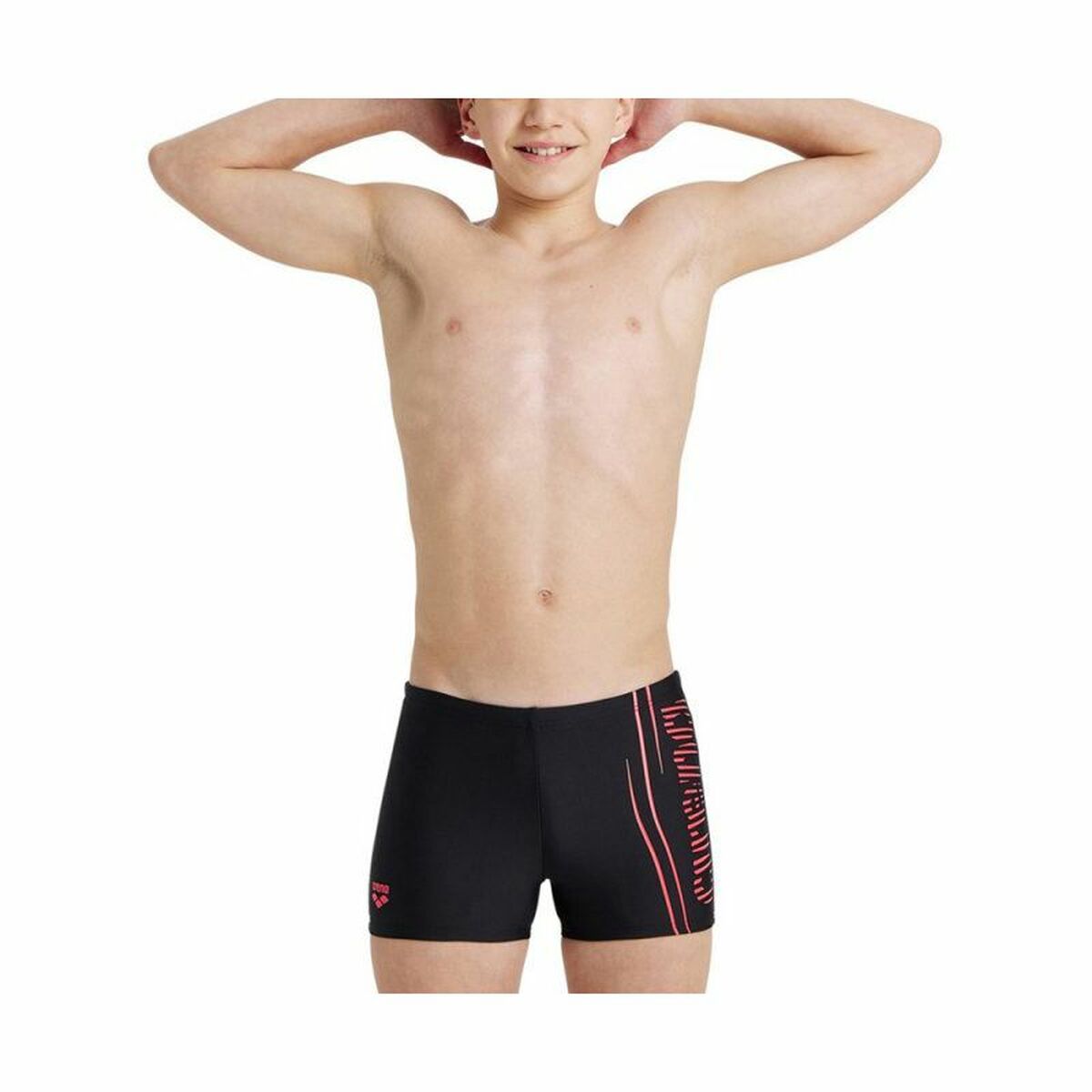 Costume da Bagno Boxer per Bambini Arena Swim Graphic Nero