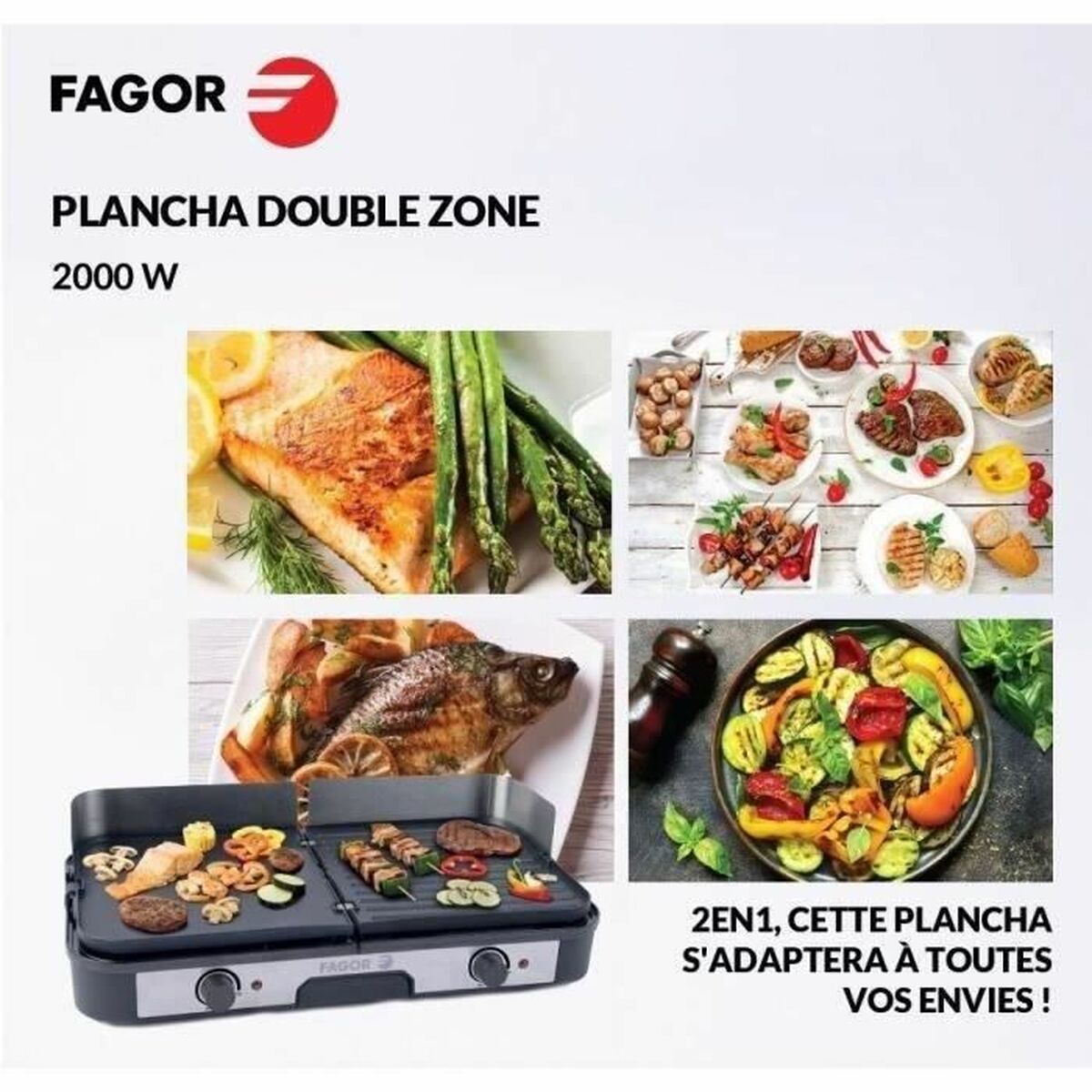 Piastra da Cucina FAGOR FG823 2200 W