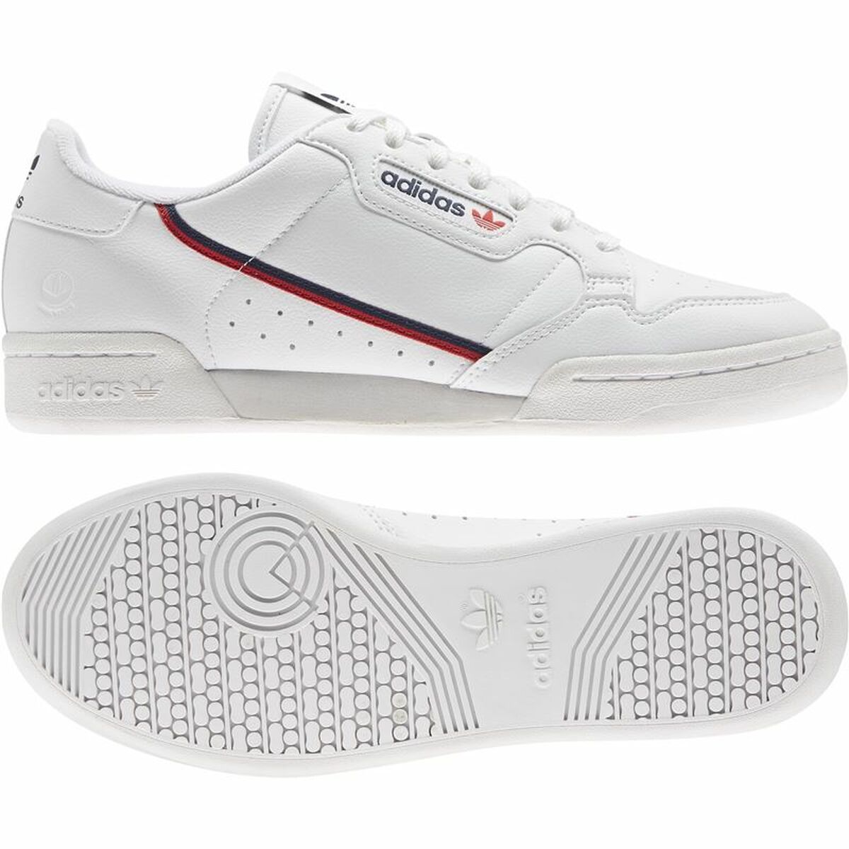 Scarpe da Tennis Casual Unisex Adidas Continental 80 Vegan Bianco