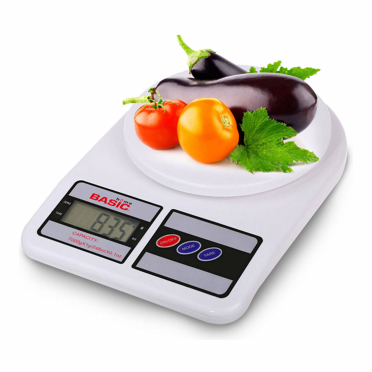 bilancia da cucina Basic Home Digitale Bianco 7 kg (Ricondizionati A)