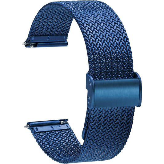 Cinturino per Orologio 16-22 mm Azzurro Metallo (Ricondizionati A)