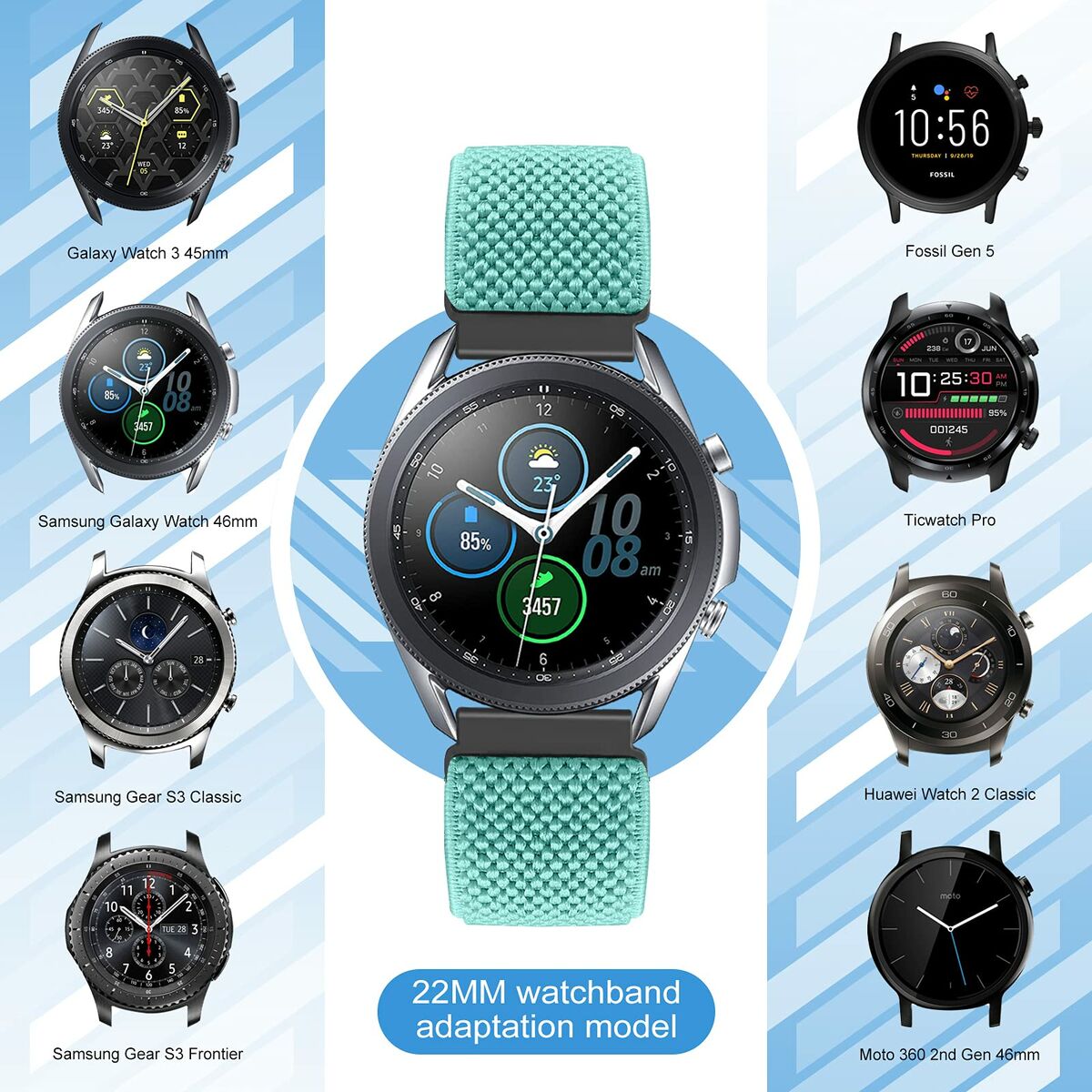 Cinturino per Orologio Smartwatch (Ricondizionati A+)